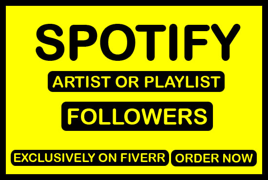 I will promote artist or playlist to increase spotify followers