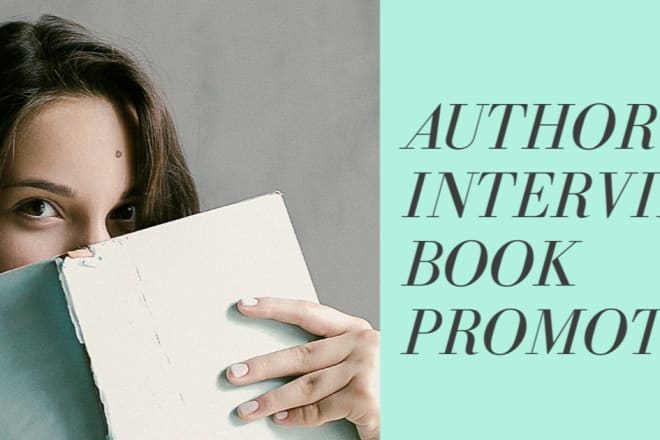I will promote your book through an author interview on instagram
