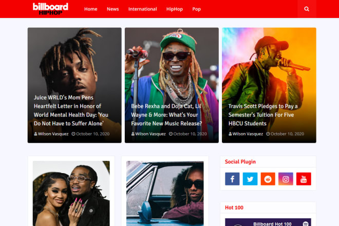I will promote your music on billboard hip hop blog