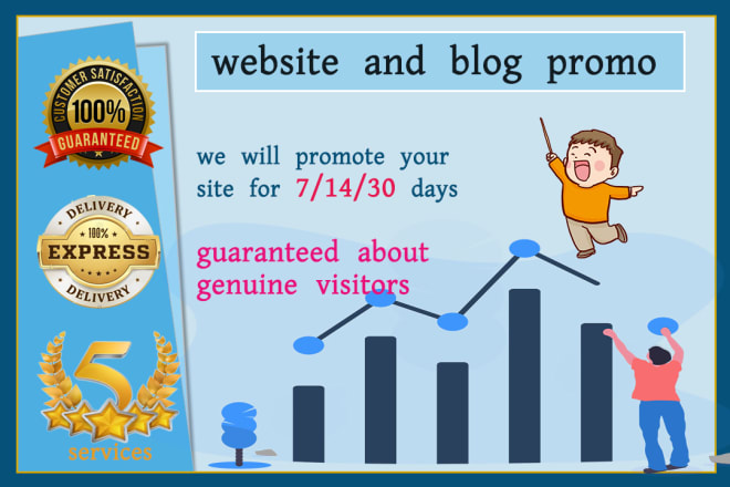 I will promote your website to get unlimited genuine visitors