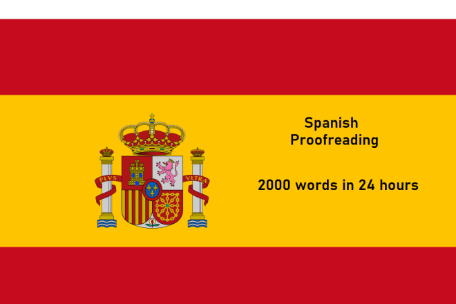 I will proofread 2000 spanish words