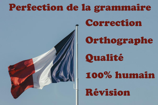 I will proofread and polish your finished document in french