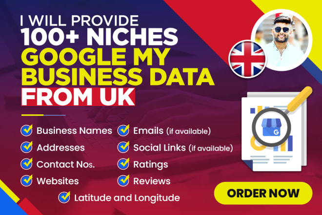 I will provide 100 plus niches google map scraping data from UK