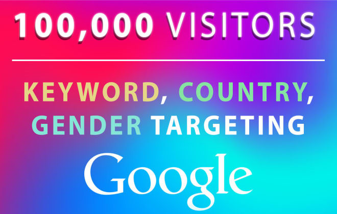 I will provide 100,000 USA keyword target,organic traffic,trackable with google adsense