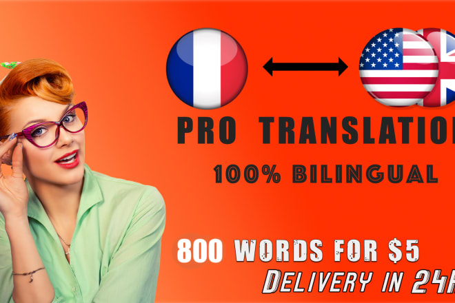 I will provide a pro translation from english to french