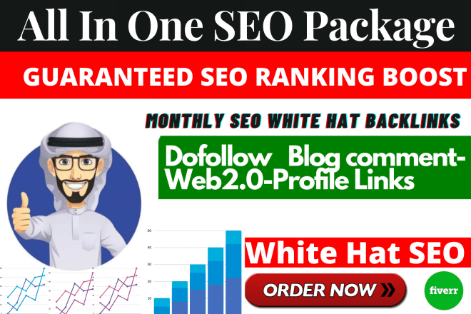 I will provide complete monthly SEO white hat service with quality backlinks