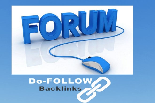 I will provide dofollow forum profile backlink and forum signature