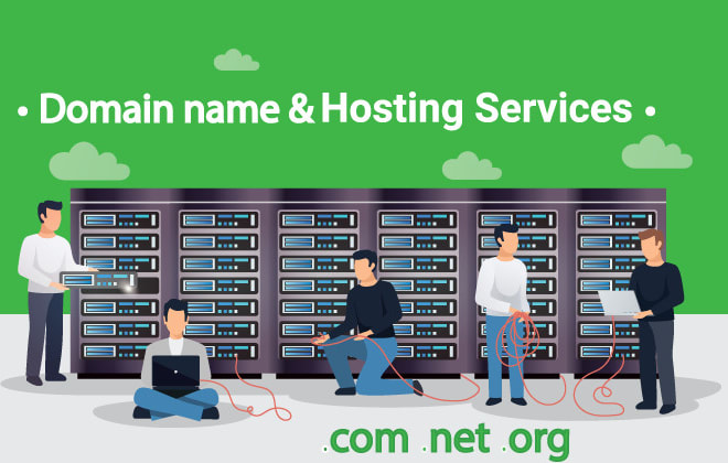 I will provide domain name registration and web hosting service