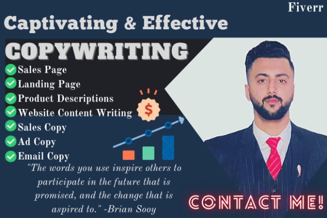 I will provide expert copywriting services to boost your sales