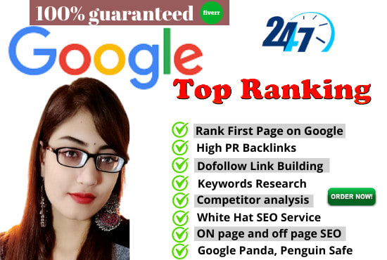 I will provide google top ranking with white hat SEO