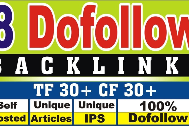 I will provide high trustflow dofollow backlinks