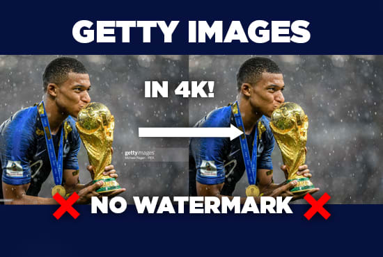 I will provide images from getty in 4k and without watermark