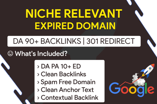 I will provide niche relevant expired domain for 301 redirect