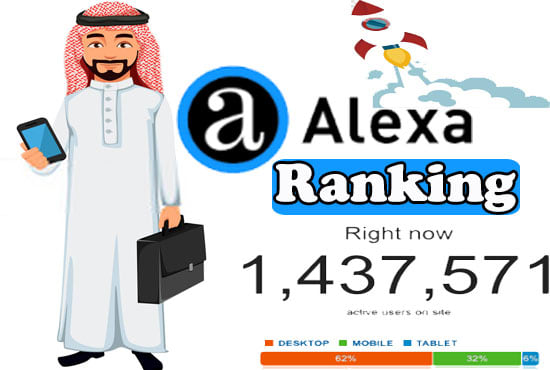 I will provide organic traffic to improve your web alexa ranking