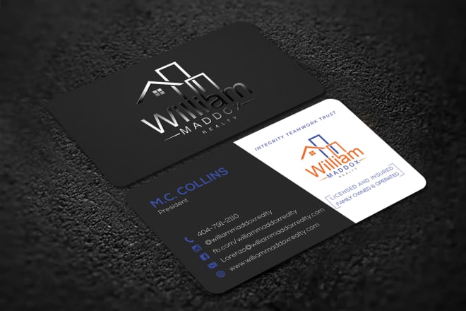 I will provide professional business card design services