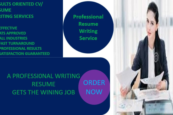 I will provide professional resume writing services