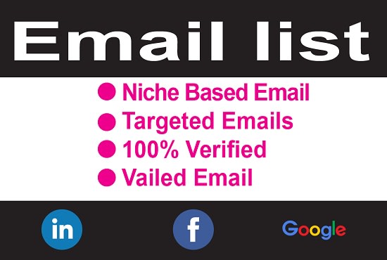 I will provide targeted and valid category wish email list