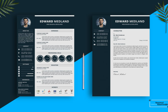 I will provide the best professional resume, CV and cover letter designs