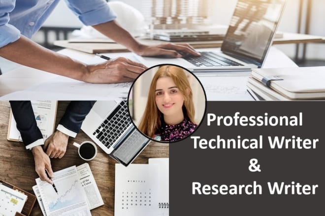 I will provide you technical and research writing service