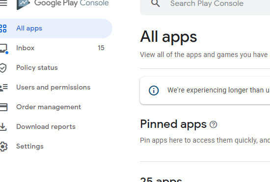 I will publish your app on my google play developer console account