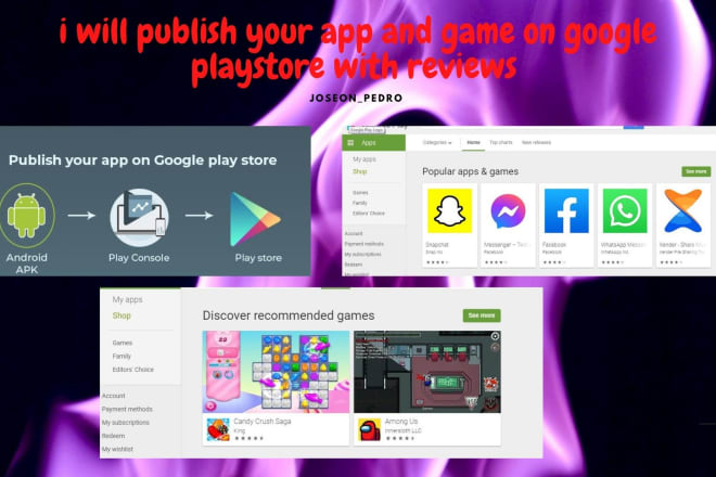 I will publish your apps or games on google playstore
