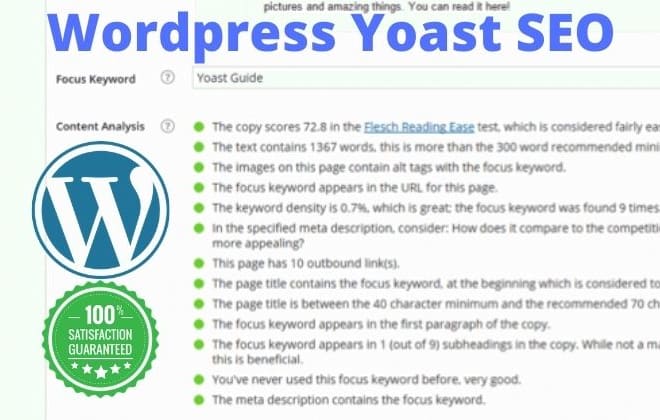 I will rank your wordpress website by yoast seo