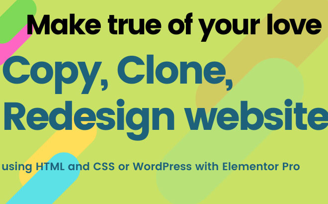 I will redesign clone copywrite full website that you love
