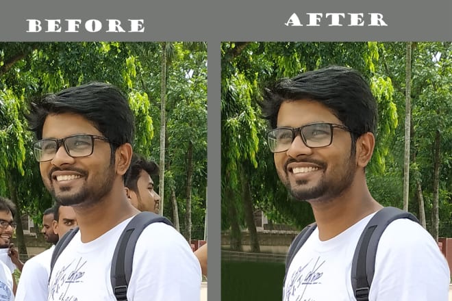 I will remove objects from images and edit photo in photoshop