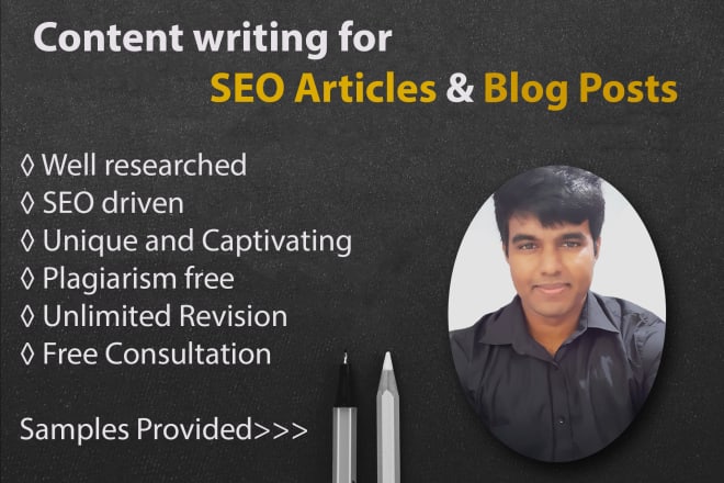 I will research and write your SEO article or blog post on any niche