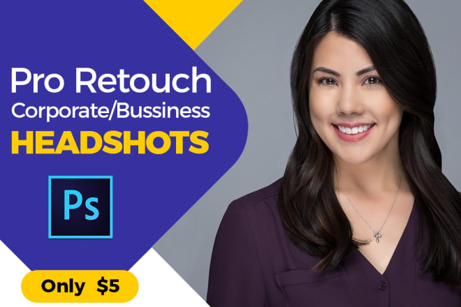 I will retouch edit business headshots corporate portraits