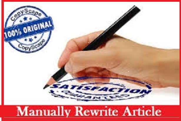 I will rewrite and customize any blog article or document up to 100 words