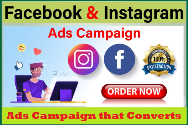 I will run facebook ads campaign and instagram advertising promotion