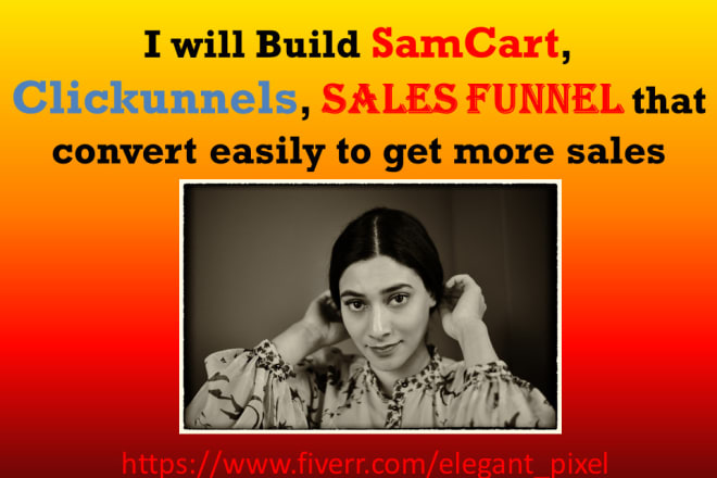 I will samcart, clickfunnels, sales funnel, landing page that convert more sales