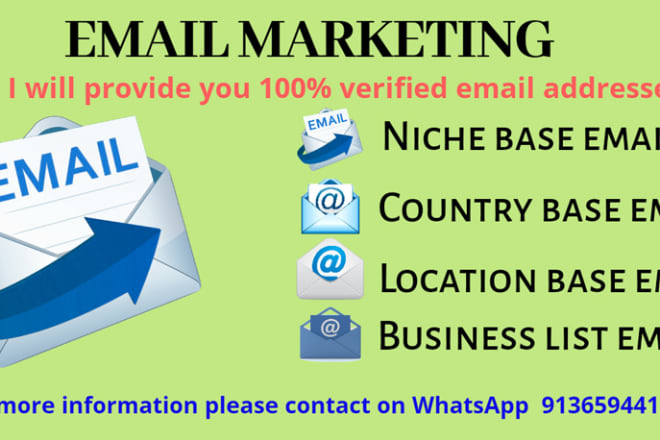I will scrap email list for your good growth business