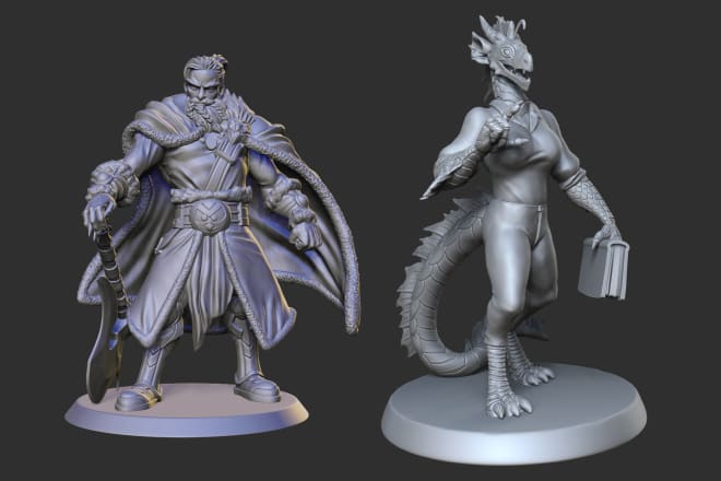 I will sculpt dungeons and dragons miniature for 3d printing