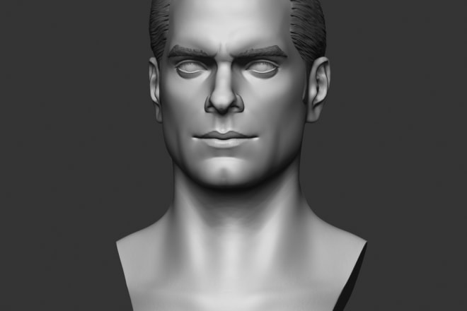 I will sculpt realistic 3d head, in zbrush