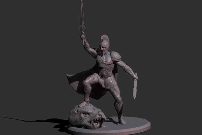 I will sculpt your character in zbrush for 3d printing