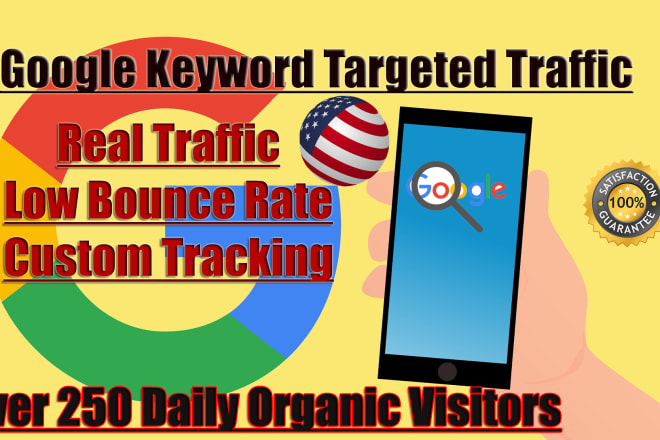 I will send 30 days unlimited USA website traffic from google