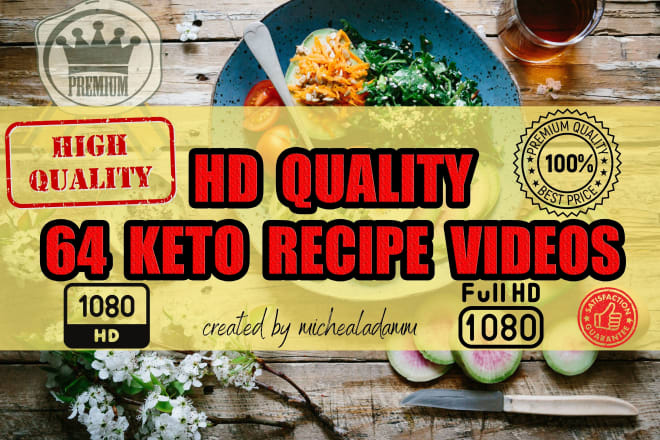 I will send 64 keto video recipes for your blog or social media