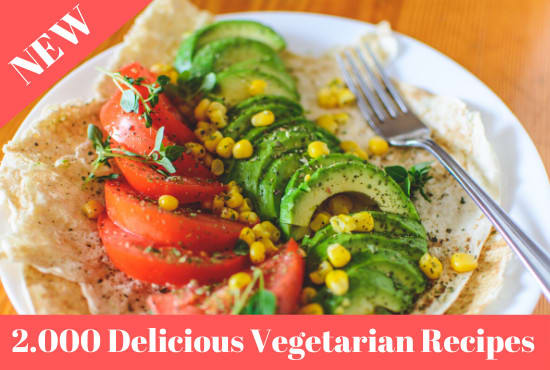 I will send a ultimate pack of 2000 delicious vegetarian recipes with resell rights