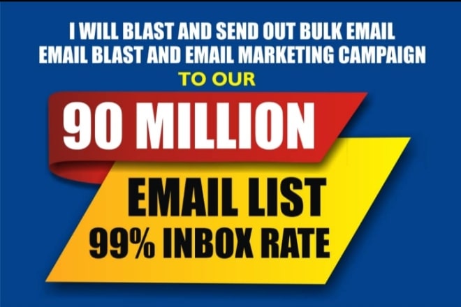 I will send bulk email or email blast email marketing campaign and design template