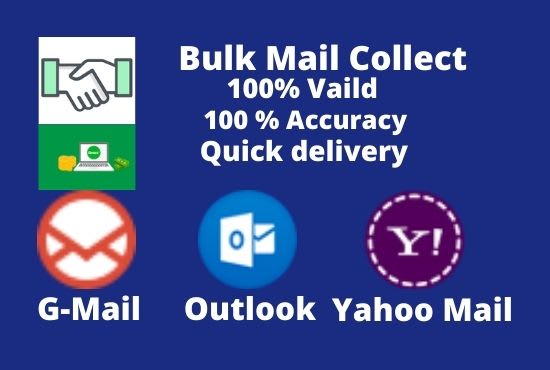 I will send bulk email verification,mail verification and emails list cleaning service