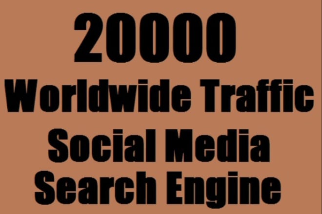 I will send organic web traffic worldwide