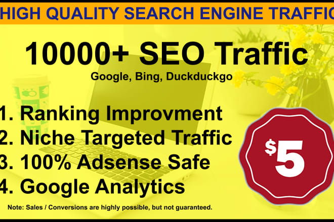 I will send targeted SEO web traffic from search engines