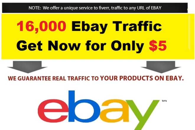 I will send traffic for ebay, get now 16000 real visitors
