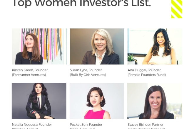 I will send you emails of the top 200 female investors