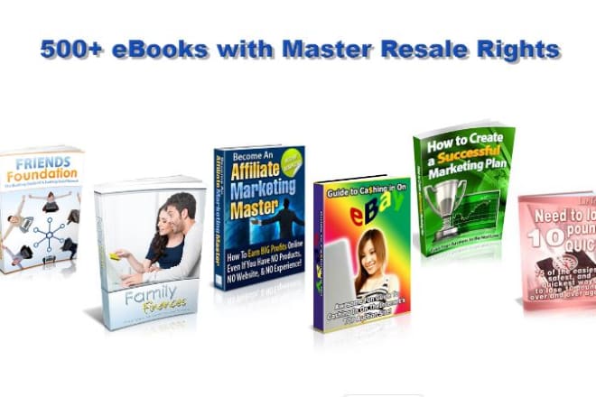 I will send you over 500 high quality ebooks updated for 2020