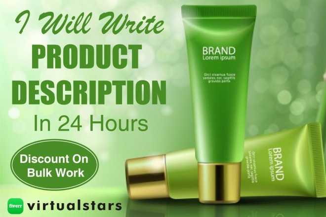 I will serve you as product description writer for amazon, ebay, website listings