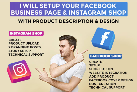 I will set up facebook shop and instagram shop for your business