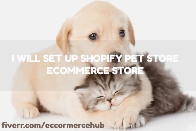 I will set up shopify pet store ecommerce store
